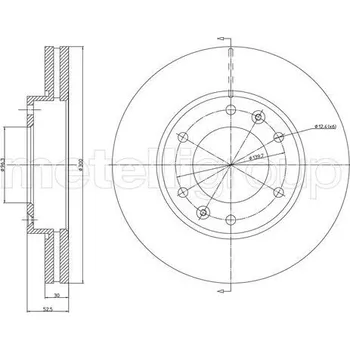Brzdový kotouč TARCZA HAM.HYUNDAI H-1 07- PRZOD