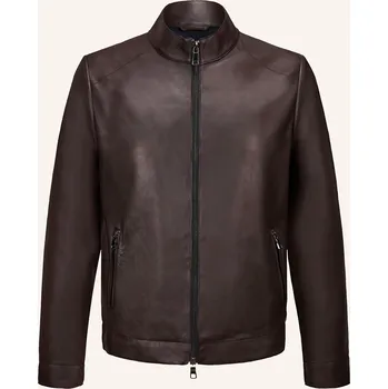 Milestone Pánská Kožená Bunda Msandrew, tmavě hnědá, 54