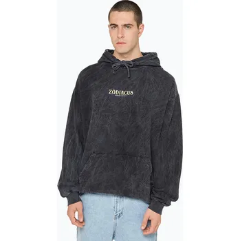 Pánská mikina Pánská mikina Kaotiko Washed Zodiacus black