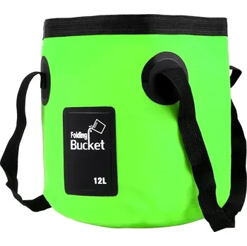 kbelík Skládací přenosný kbelík na vodu | cestovní kbelík, kempingové vybavení - Zelený