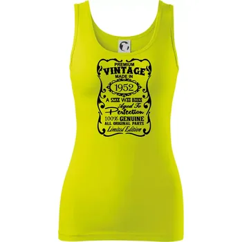 Dámské tričko Vintage Etiketa - 1952 - Dámské tílko - M ( Limetková )