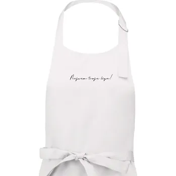 Kuchyňská zástěra Nejsem tvoje liga - Dámská zástěra na vaření - Univerzální velikost ( Bílá )