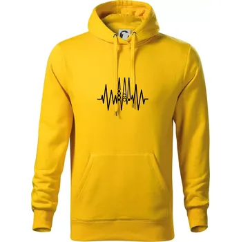 Pánská mikina Backgammon EKG - Mikina pánská Cape s kapucí - 2XL ( Žlutá )