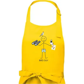 Kuchyňská zástěra Bird guy - Pánská zástěra na vaření - Univerzální velikost ( Žlutá )