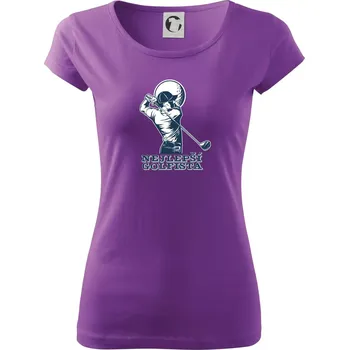 Dámské tričko Nejlepší golfista - Dámské triko Pure - XS ( Fialová )