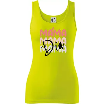 Dámské tričko D I A Máma pink - Dámské tílko - M ( Limetková )