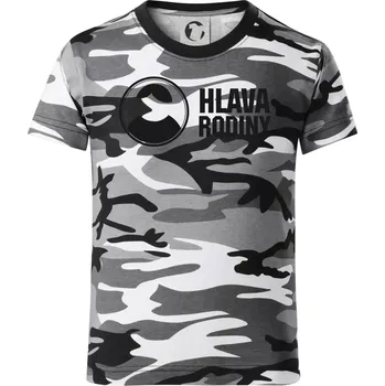 Chlapecké oblečení Hlava rodiny - Dětské maskáčové triko - 104-110cm / 3-4 roky ( Šedý maskáč )