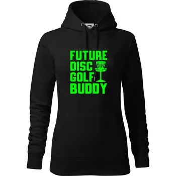 Dámská mikina Future disc golf buddy - Mikina dámská Cape s kapucí - XL ( Černá )