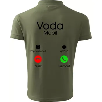 Pánská košile Voda volá - Polokošile pánská Pique Polo 203 - 5XL ( Khaki )