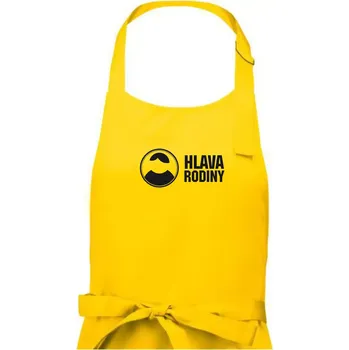 Kuchyňská zástěra Hlava rodiny - Dámská zástěra na vaření - Univerzální velikost ( Žlutá )