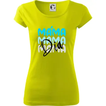 D I A Máma blue - Dámské triko Pure - S ( Limetková )