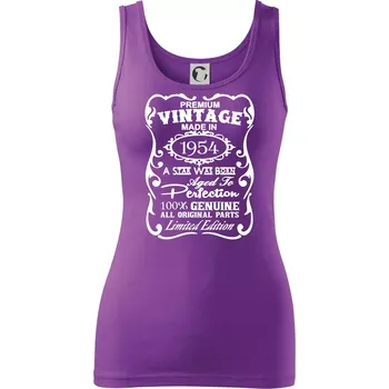 Dámské tričko Vintage Etiketa - 1954 - Dámské tílko - XL ( Fialová )