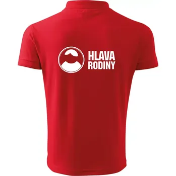 Pánská košile Hlava rodiny - Polokošile pánská Pique Polo 203 - XL ( Červená )