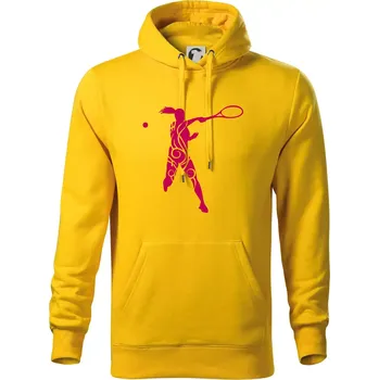 Pánská mikina Tenistka klikihaky - Mikina pánská Cape s kapucí - 3XL ( Žlutá )