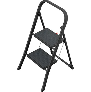 Schůdek HAILO K44 StandardLine - ocelové schůdky černé, 2-stupňové