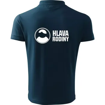 Pánská košile Hlava rodiny - Polokošile pánská Pique Polo 203 - 4XL ( Námořní modrá (velmi tmavá - téměř černá) )