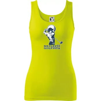 Dámské tričko Nejlepší golfista - Dámské tílko - L ( Limetková )