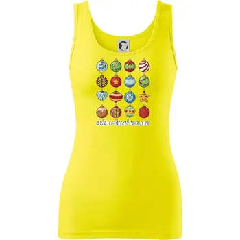 Dámské tričko Mám pěkný koule - Dámské tílko - M ( Citrónová )