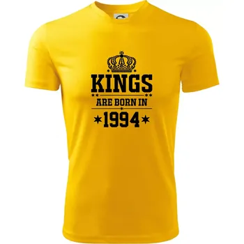 Pánské tričko Kings are born in 1994 - Pánské triko Fantasy sportovní (dresovina) - 2XL ( Žlutá )