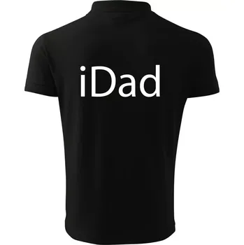 Pánská košile iDad - Polokošile pánská Pique Polo 203 - XL ( Černá )