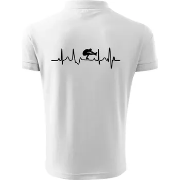 Pánská košile EKG lední brusle - Polokošile pánská Pique Polo 203 - XL ( Bílá )