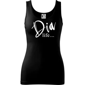 Dámské tričko D I A Life - Dámské tílko - XS ( Černá )