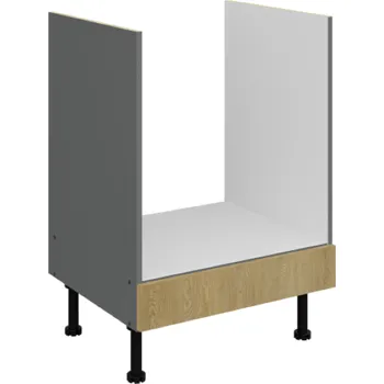 Kuchyňská skříňka Spodní skříňka na nožičkách 60 D GAZ BB, v provedení dub Cremona/antracit