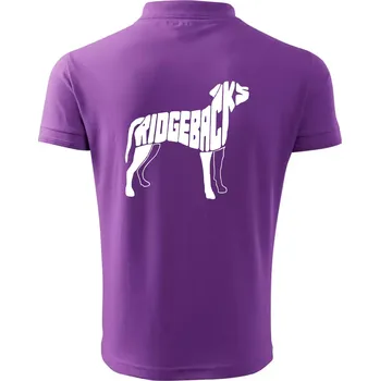 Pánská košile Ridgeback - Polokošile pánská Pique Polo 203 - XL ( Fialová )