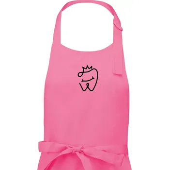 Kuchyňská zástěra Zubařka princezna - Dámská zástěra na vaření - Univerzální velikost ( Růžová )