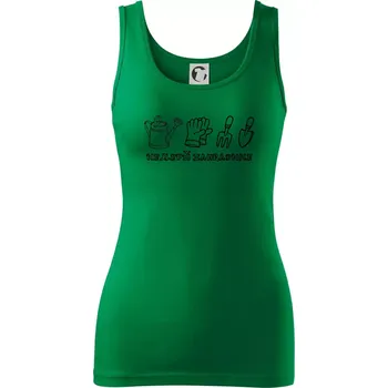 Dámské oblečení Nejlepší zahradnice - Dámské tílko - M ( Středně zelená )