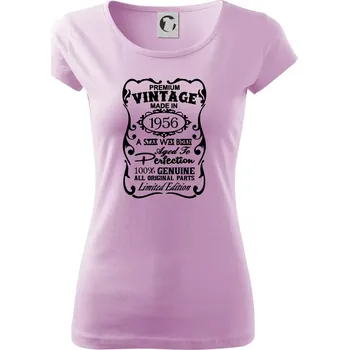 Dámské tričko Vintage Etiketa - 1956 - Dámské triko Pure - XS ( Orchid )