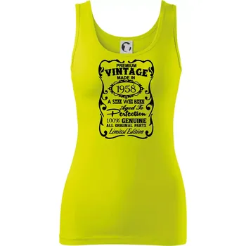 Vintage Etiketa - 1958 - Dámské tílko - 2XL ( Limetková )