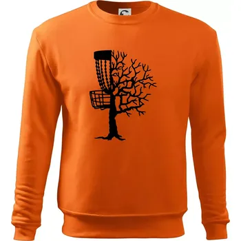 Pánská mikina Disc golf pozor strom - Mikina Essential pánská - S ( Oranžová )