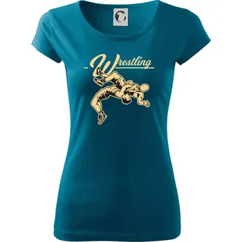 Wrestling v boji - Dámské triko Pure - XS ( Petrolejová )