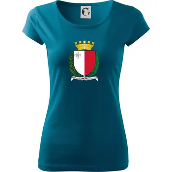 Dámské oblečení Malta - statní znak - Dámské triko Pure - 3XL ( Petrolejová )