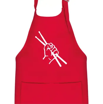 Kuchyňská zástěra Paličky ruka - Dětská zástěra na vaření - Univerzální velikost ( Červená )