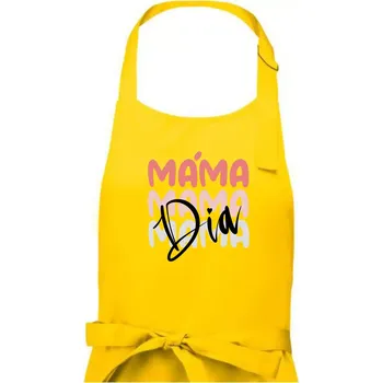 Kuchyňská zástěra D I A Máma pink - Dámská zástěra na vaření - Univerzální velikost ( Žlutá )
