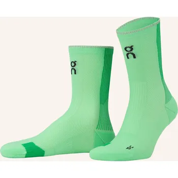 Dámské oblečení On Běžecké Ponožky Performance Run, světle zelená / zelená