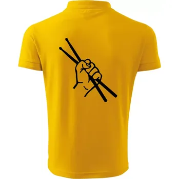 Pánská košile Paličky ruka - Polokošile pánská Pique Polo 203 - S ( Žlutá )