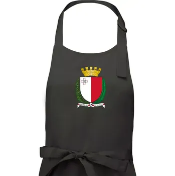 Kuchyňská zástěra Malta - statní znak - Dámská zástěra na vaření - Univerzální velikost ( Tmavá břidlice (šedá se zeleným nádechem) )