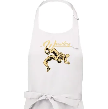 Kuchyňská zástěra Wrestling v boji - Dámská zástěra na vaření - Univerzální velikost ( Bílá )
