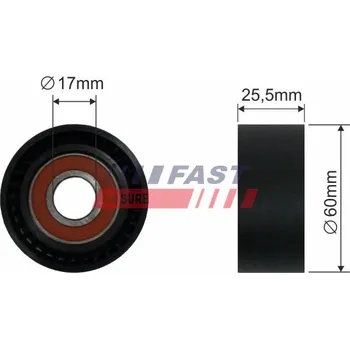 Napínací kladka, žebrovaný klínový řemen FAST FT44534