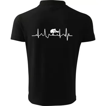 Pánská košile EKG lední brusle - Polokošile pánská Pique Polo 203 - 4XL ( Černá )