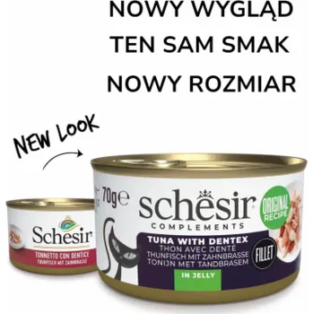 Krmivo pro kočku SCHESIR Oceanic Adult Tuna with Dentic - vlhké krmivo pro kočky - 70g