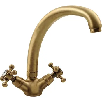 Vodovodní baterie Reitano Rubinetteria ANTEA stojánková dřezová baterie, výška 265mm, bronz