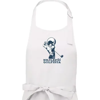 Kuchyňská zástěra Nejlepší golfista - Pánská zástěra na vaření - Univerzální velikost ( Bílá )