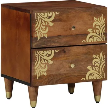 Ložnice Noční skříňka se zásuvkou Medová hnědá 40 x 33 x 46 cm