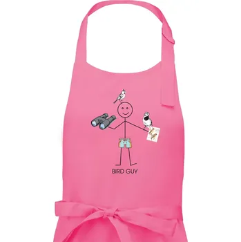 Kuchyňská zástěra Bird guy - Dámská zástěra na vaření - Univerzální velikost ( Růžová )