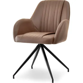 Křeslo Mebel Partner Cruz (hnědá + černá)