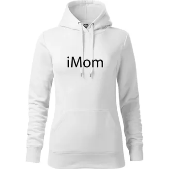 Dámská mikina iMom - Mikina dámská Cape s kapucí - S ( Bílá )